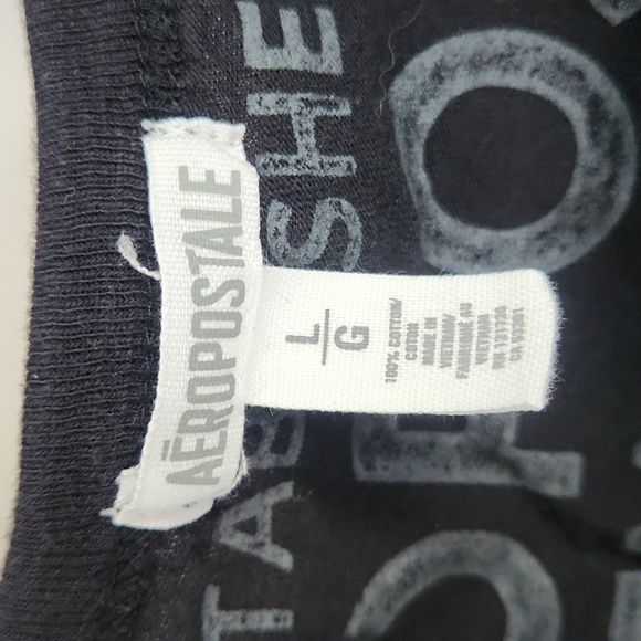 Aeropostale Black Long Sleeve Shirt - Picture 3 of 3